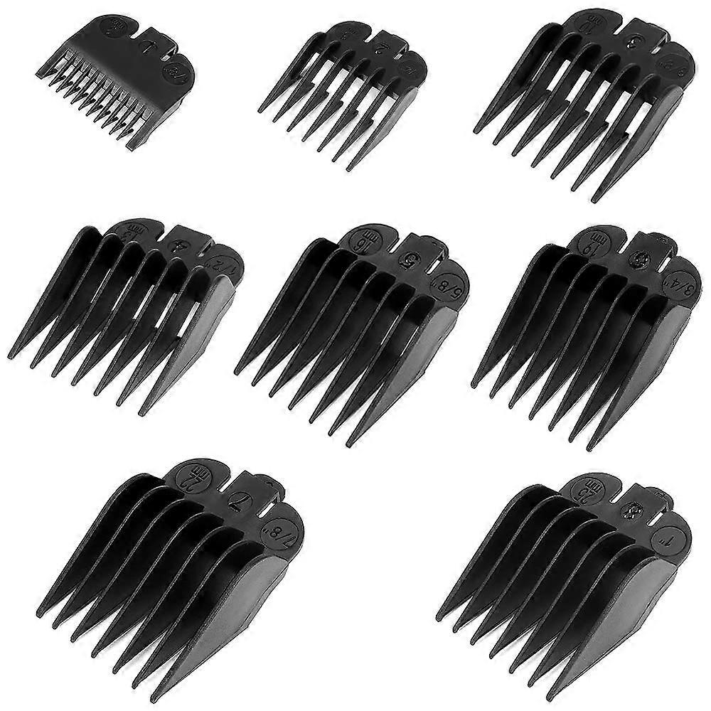 Professional Hair Clipper Guide Combs Clipper Guide Comb Set 8 Sizes Coded Cutting Guides