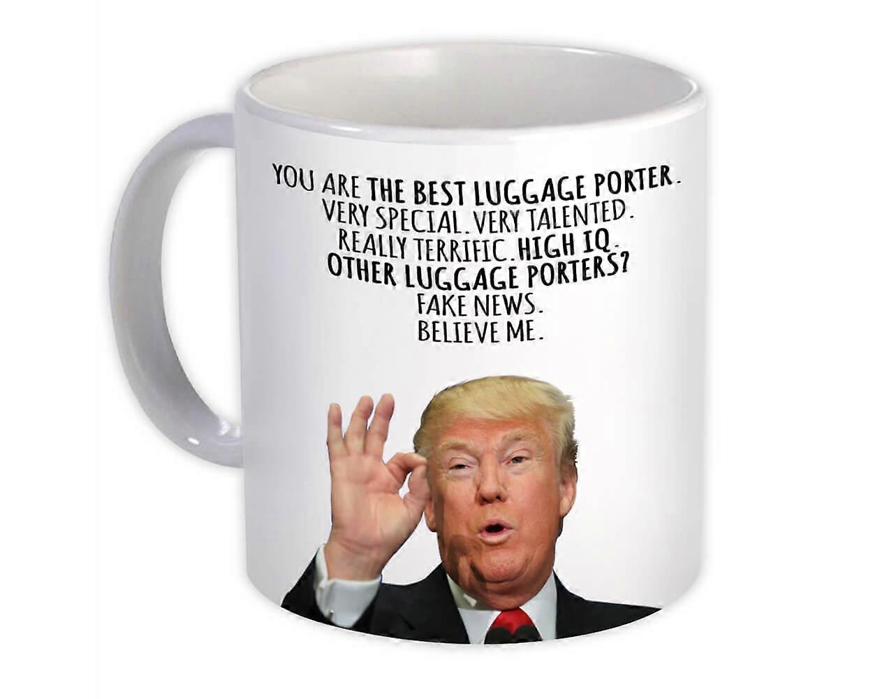 Great Luggage Porter Gift Funny Trump : Mug Professions