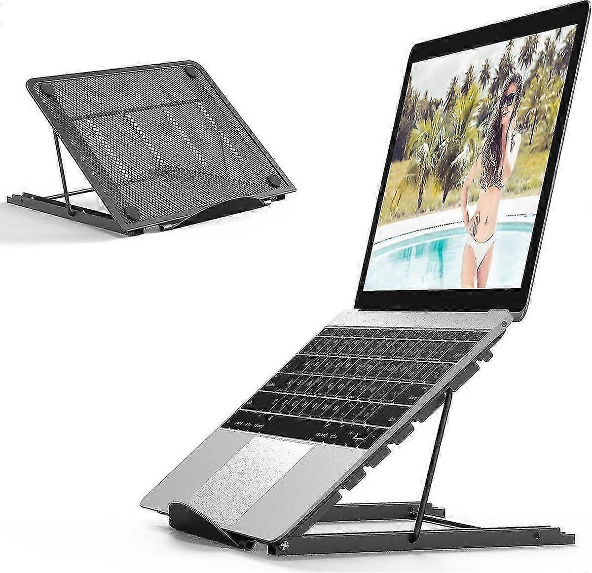 Skládací ergonomický stojan na notebook držák tabletu černý