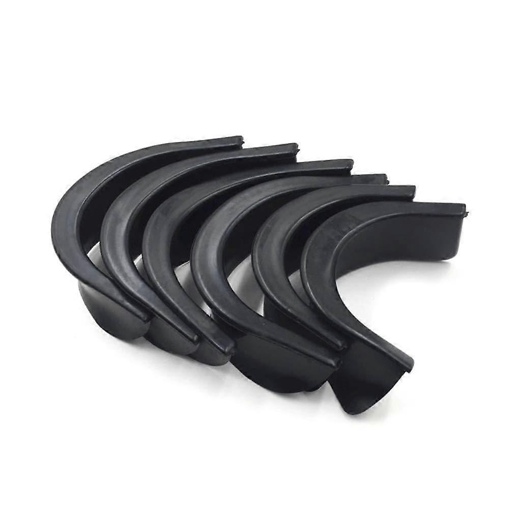 6 parts/set pool billiard table pocket hole black rubber liner 4 corner 2 side corner replacement accessories