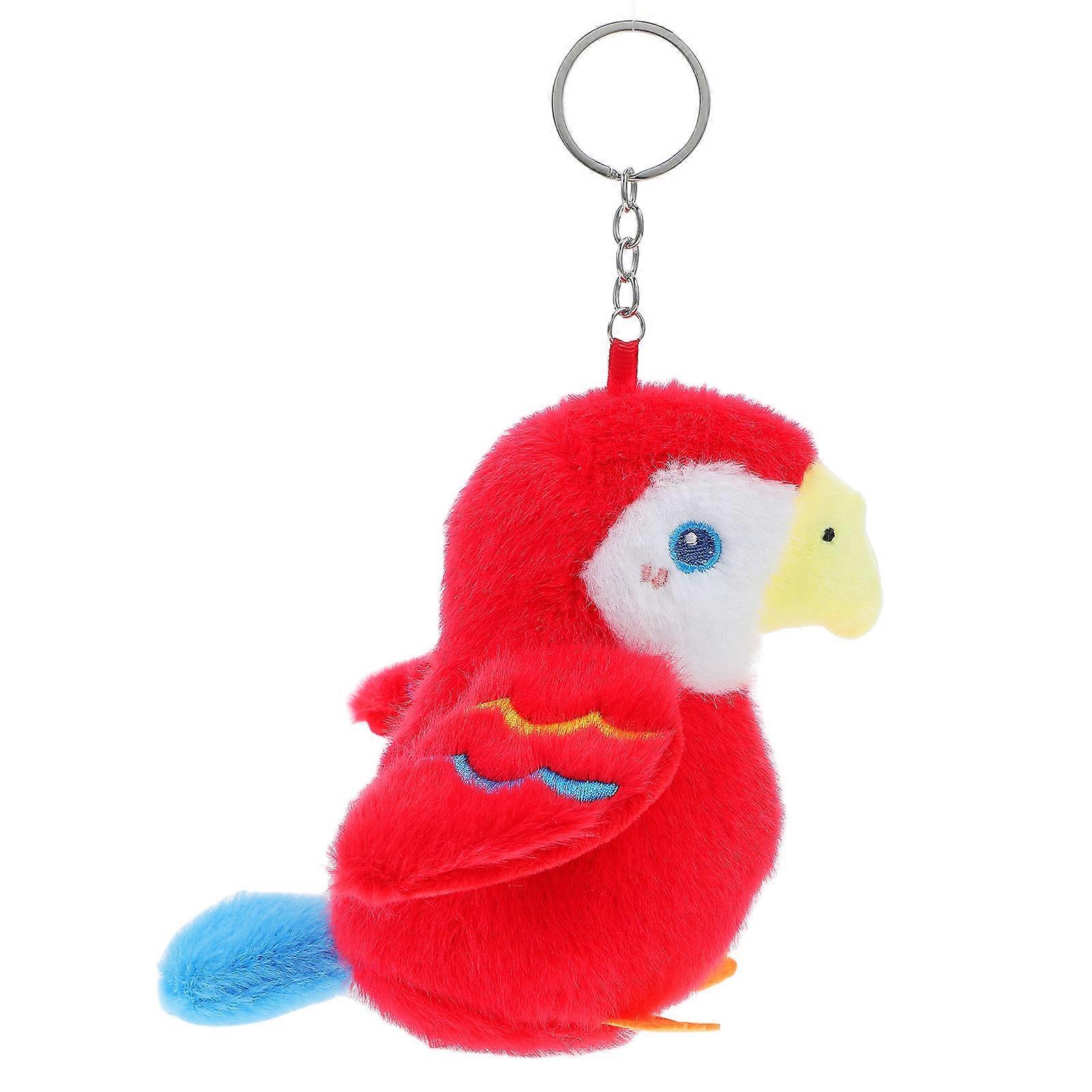 Cartoon Parrot Plush, Practical Keychain for Travel, Soft and Portable