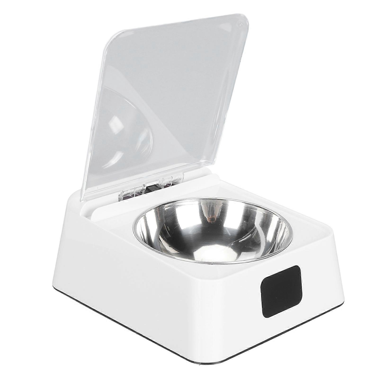 Automatischer Katzenfutterautomat mit Infrarotsensorabdeckung Abnehmbare Schüssel Batteriebetriebener intelligenter Hundefutterautomat mit automatischem Öffnungsdeckel 