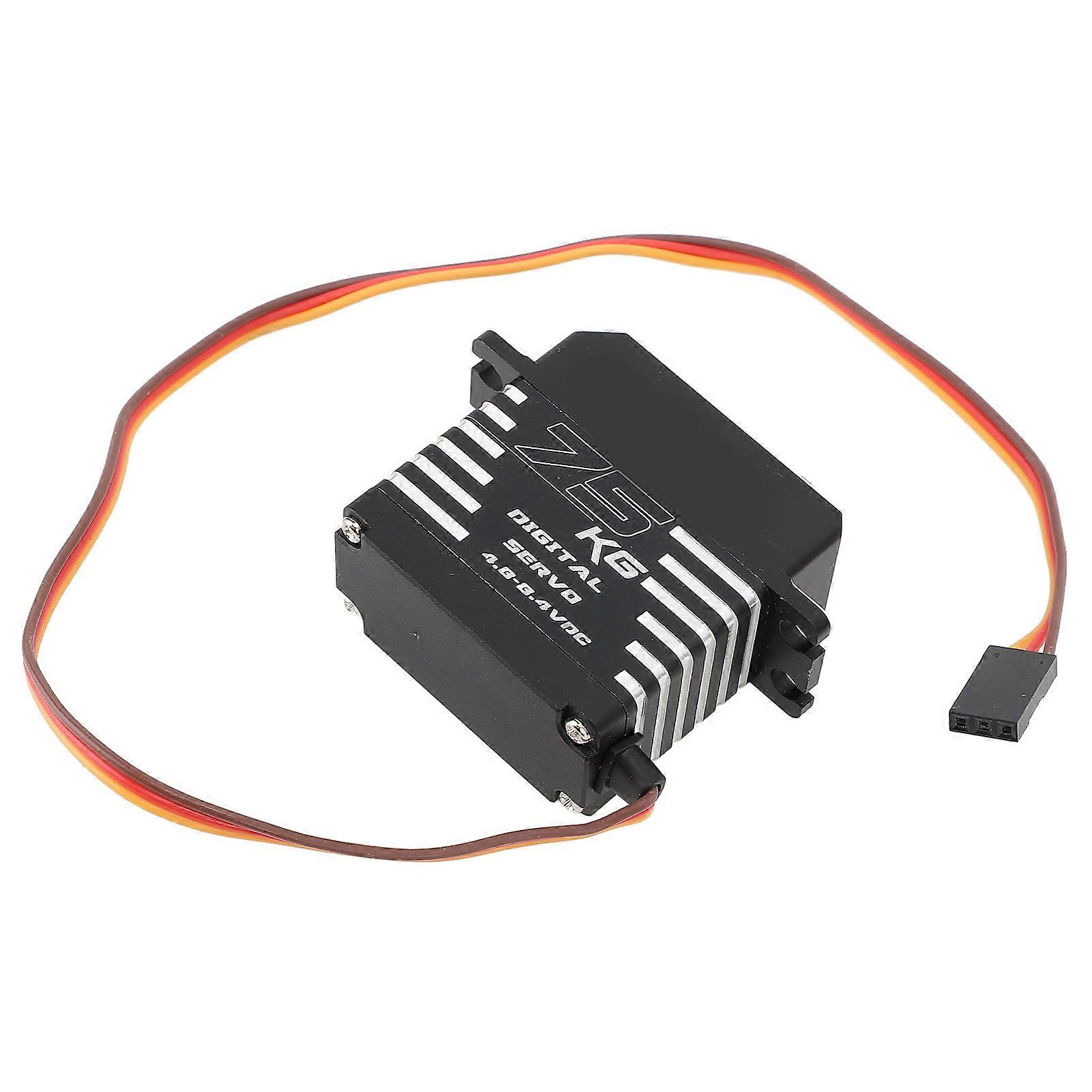 RC Servo Black 75kg High Torque Brushless Full Metal with Servo Arms Digital Servo for Axial for Traxxas for Arrma RC Car Robot 