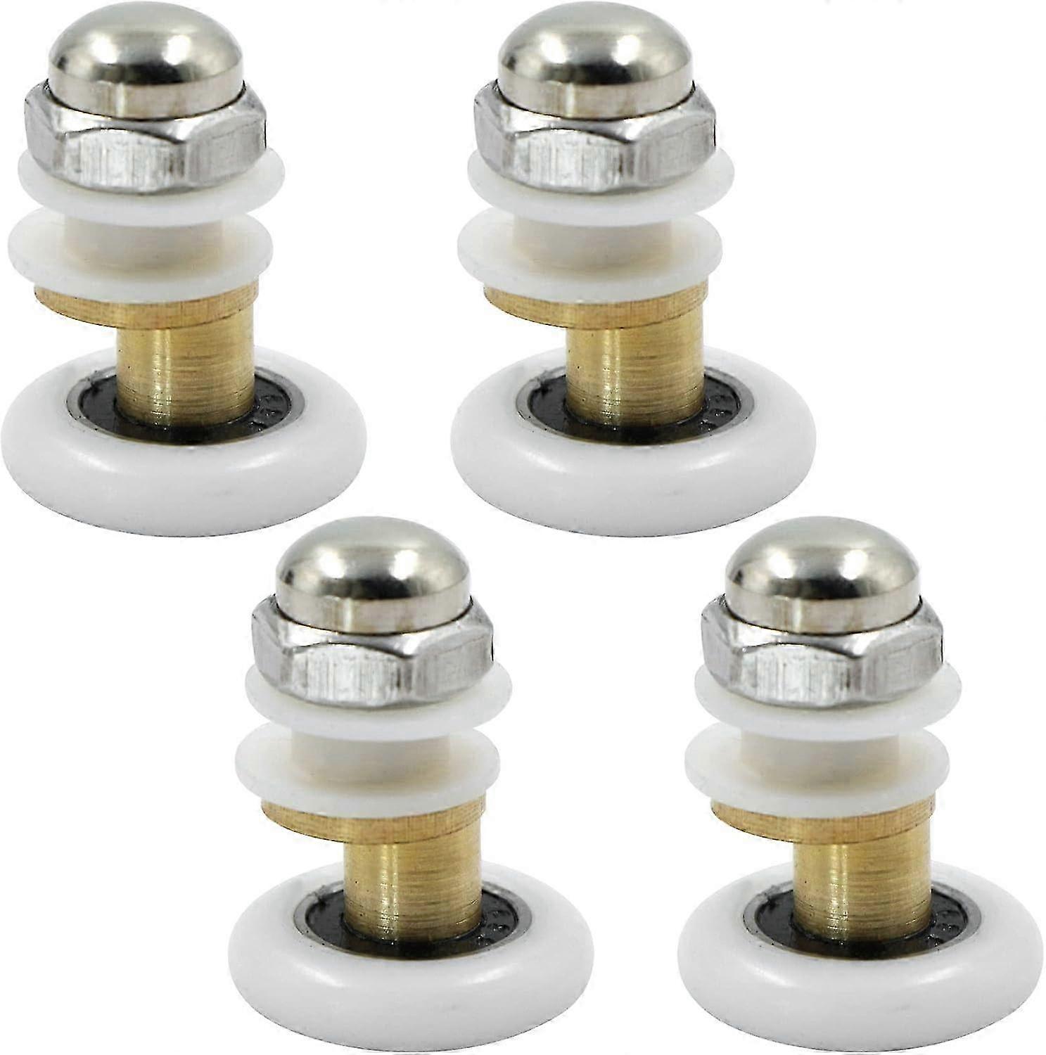 Brass Shower Caster Compatible with Sliding Shower Enclosure Door Roller for Smooth Operation and Durability