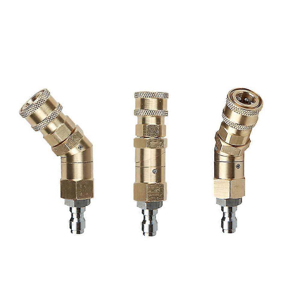 High Pressure Washer 1/4 Water Adapter Quick Joint Hose with 360 Degree Rotating Union Connection for Various Brands