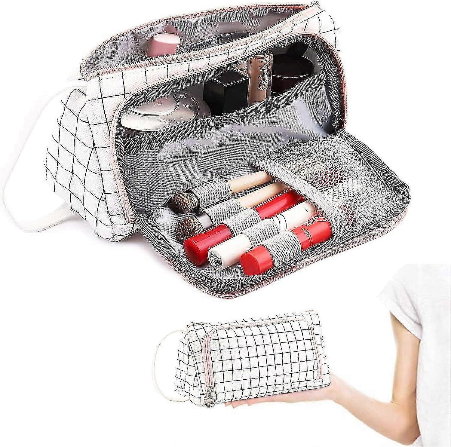 Large Capacity Pencil Case with 3 Compartments for School & Office