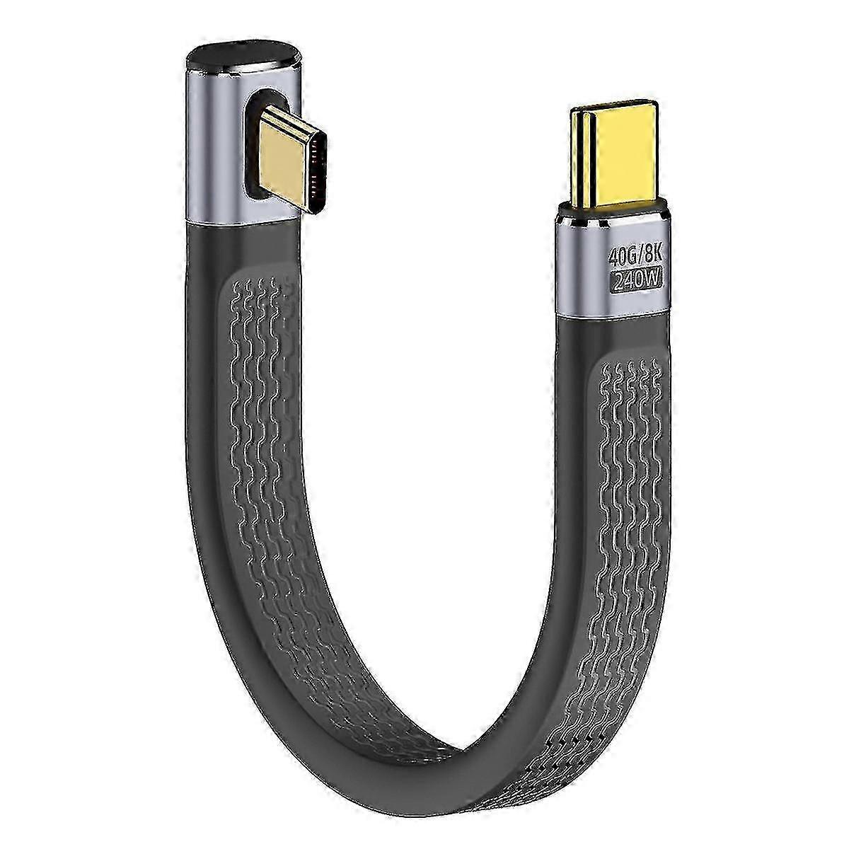 UC-002 0.13L 13cm Low Profile 240W USB4 40Gbps 100W 8K Flat FPC Cable