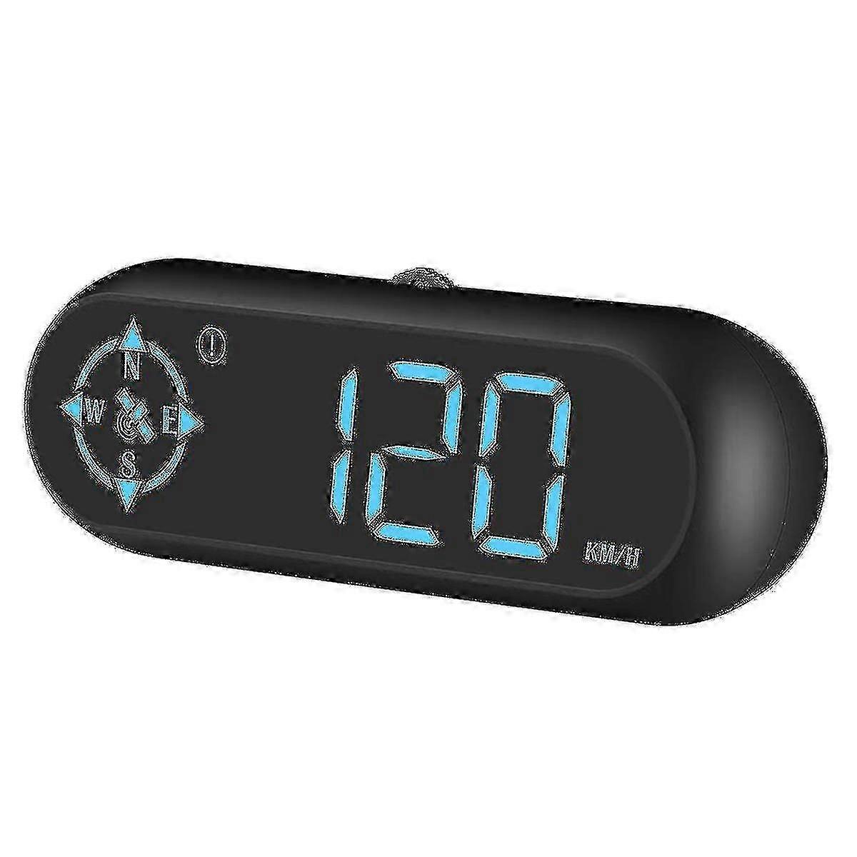 Car HUD GPS Speedometer with Speed, Compass & Fatigue Alert