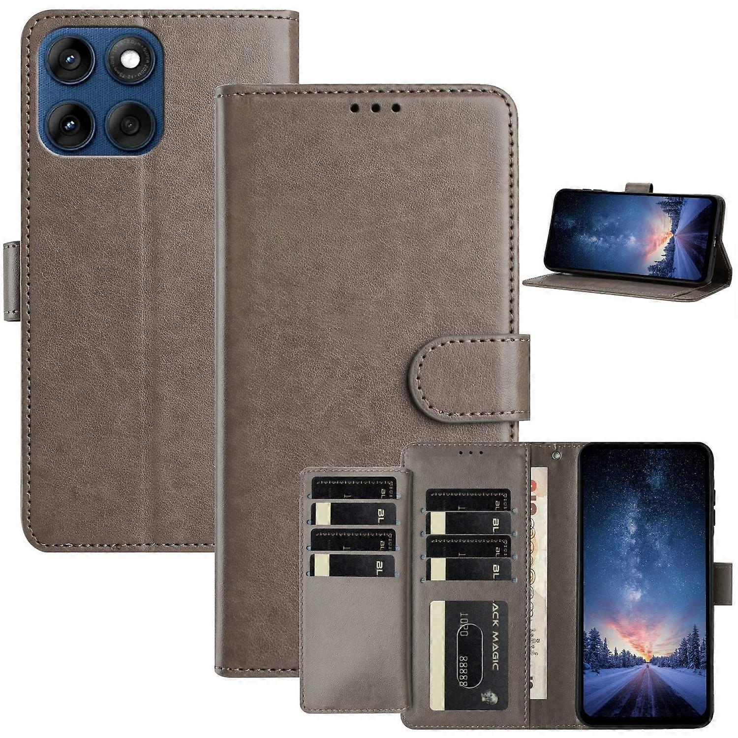 Wallet Phone Case for Motorola Edge 60 5G Edge 60 Fusion 5G Edge 60s 5G Stand PU Leather Folio Flip 