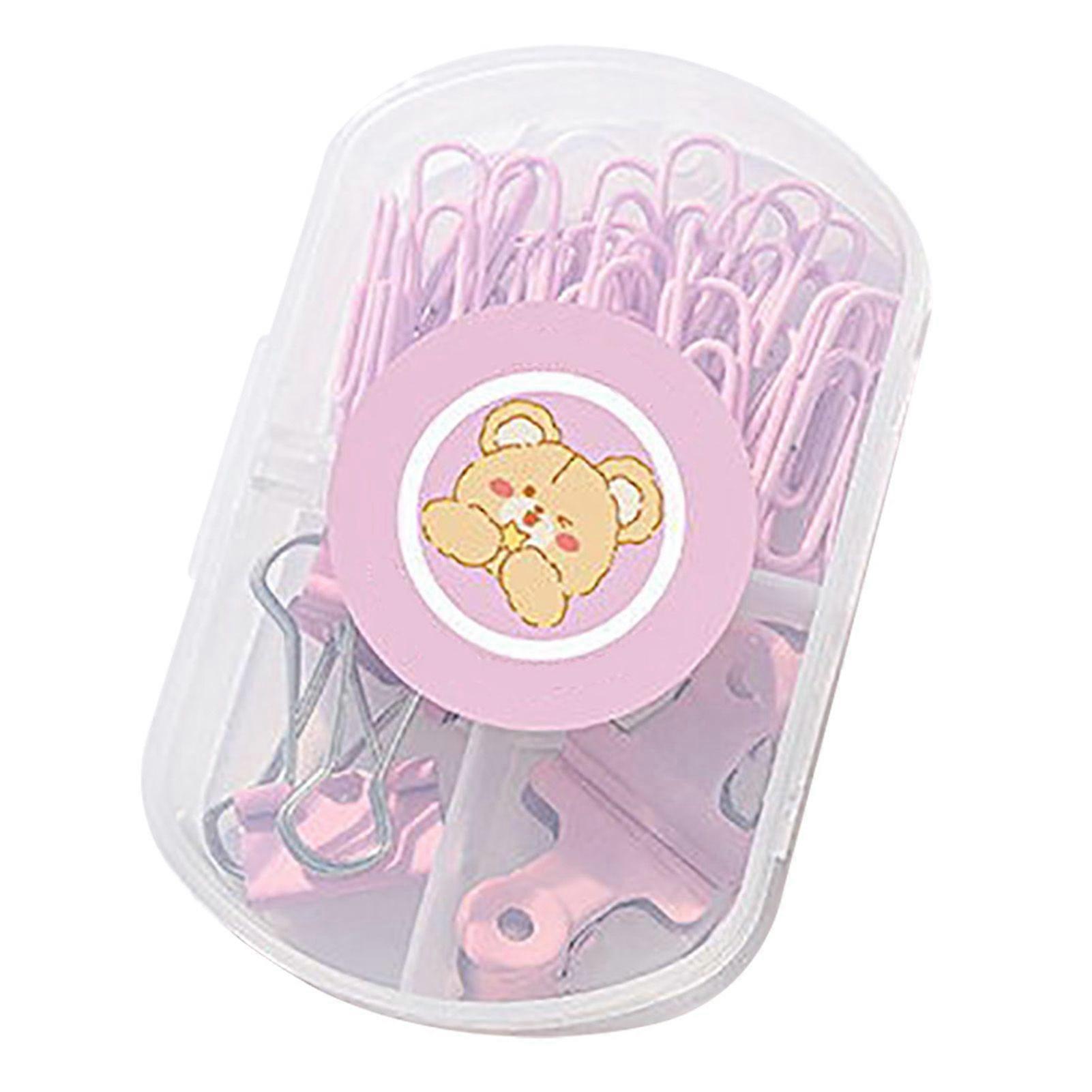 2025 Latest Model  Paper Clips Set Sturdy Box Packed Light Cute Portable Multi