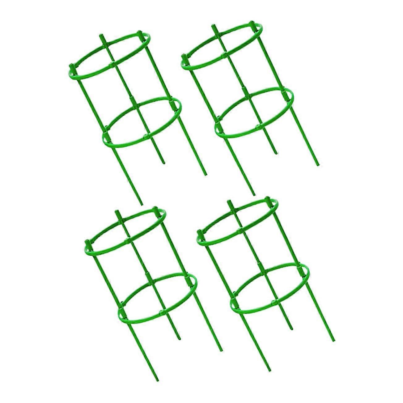 Adjustable Garden Plant Support Frame For Potted Plants Layered Vine Trellis With Rod Openings And Height Adjustment