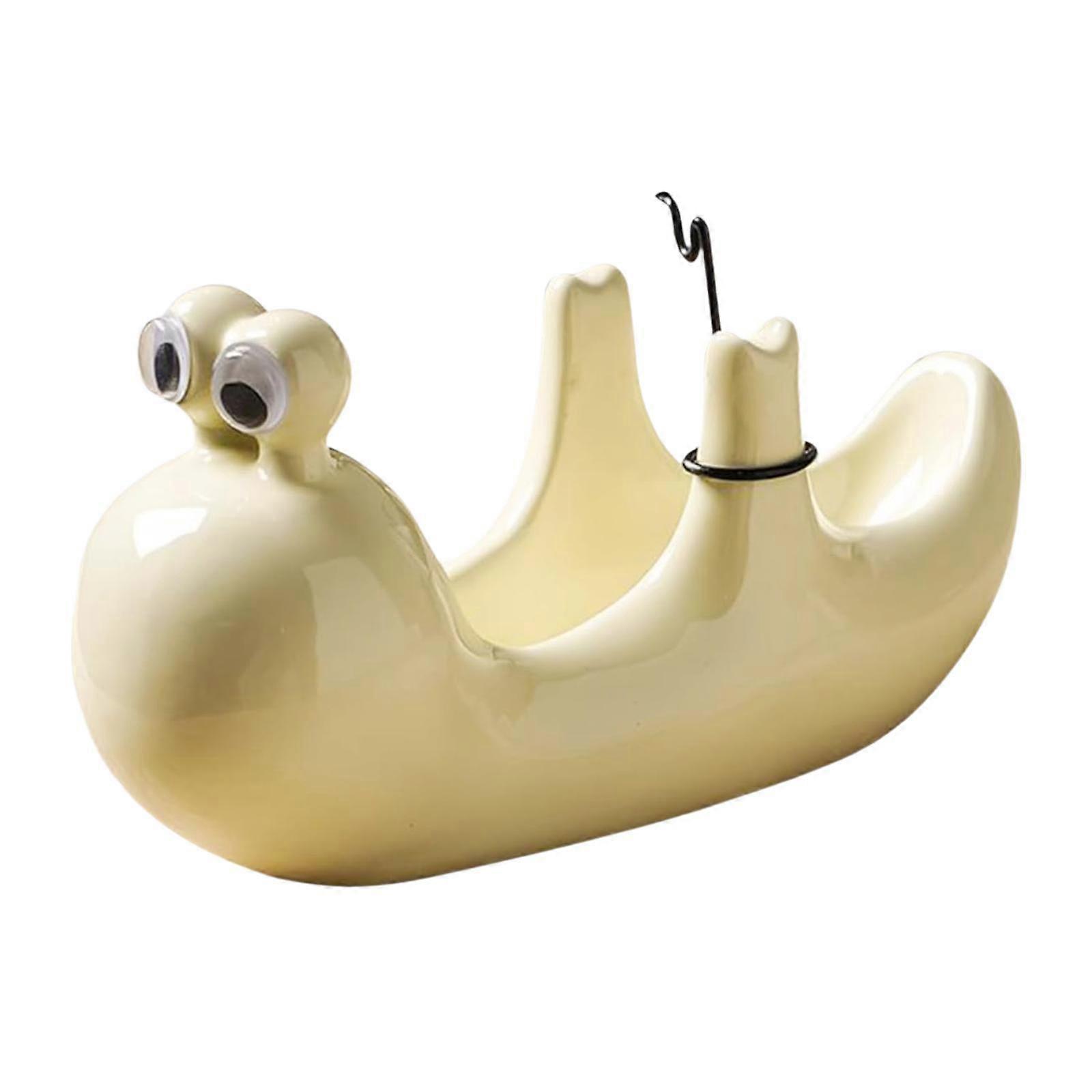Ceramic Coil Holder Incense Burner Snails Sculpture, Cute, Fireproof Scaldproof
