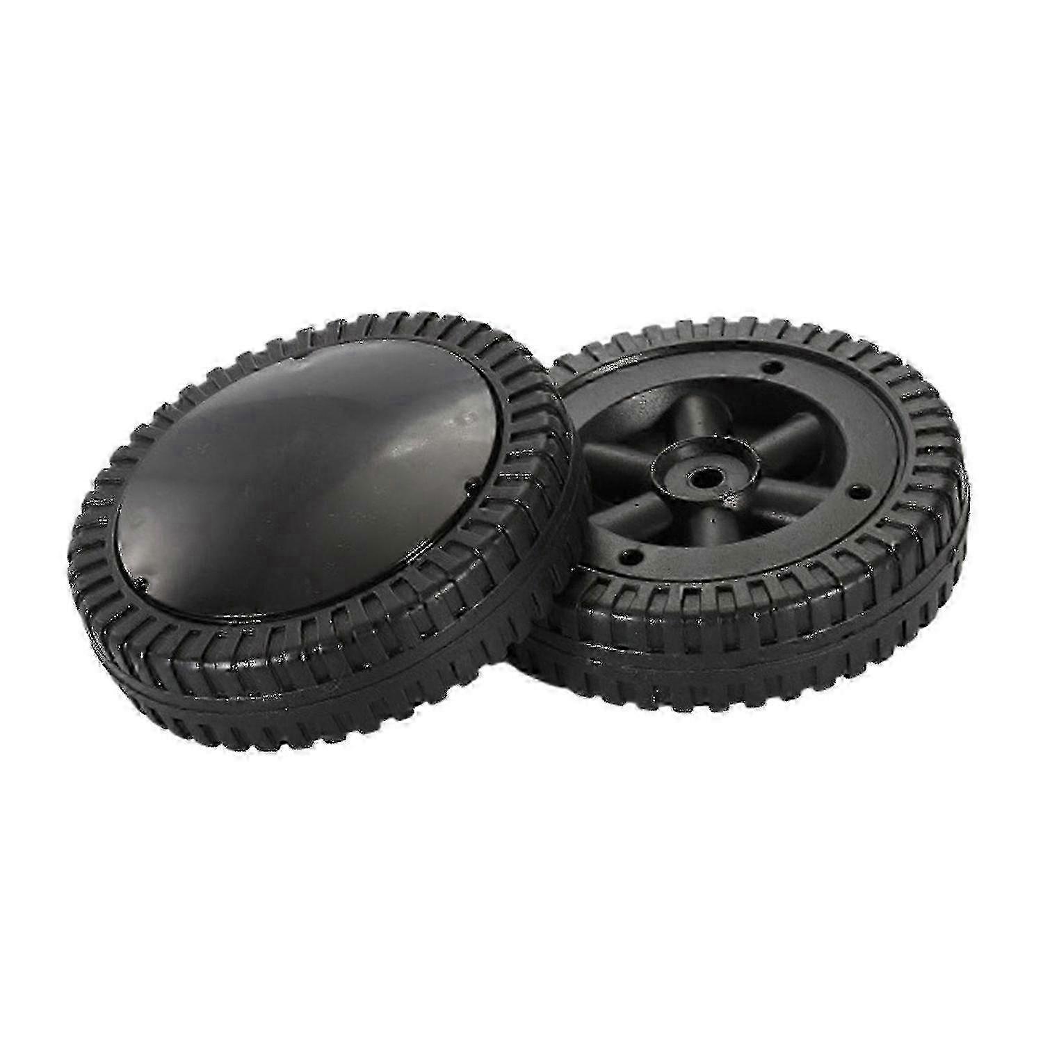 2025 Black BBQ Grill Wheels 6 Inch 2 Pack Durable