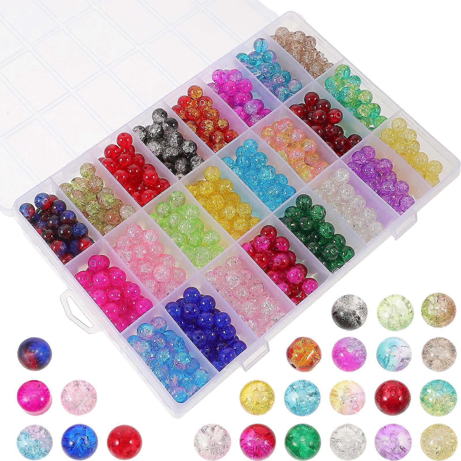 Durable Colored Glass Beads for Jewelry Making – Ideal for DIY Crafts, Bracelets, Necklaces & Creative Projects