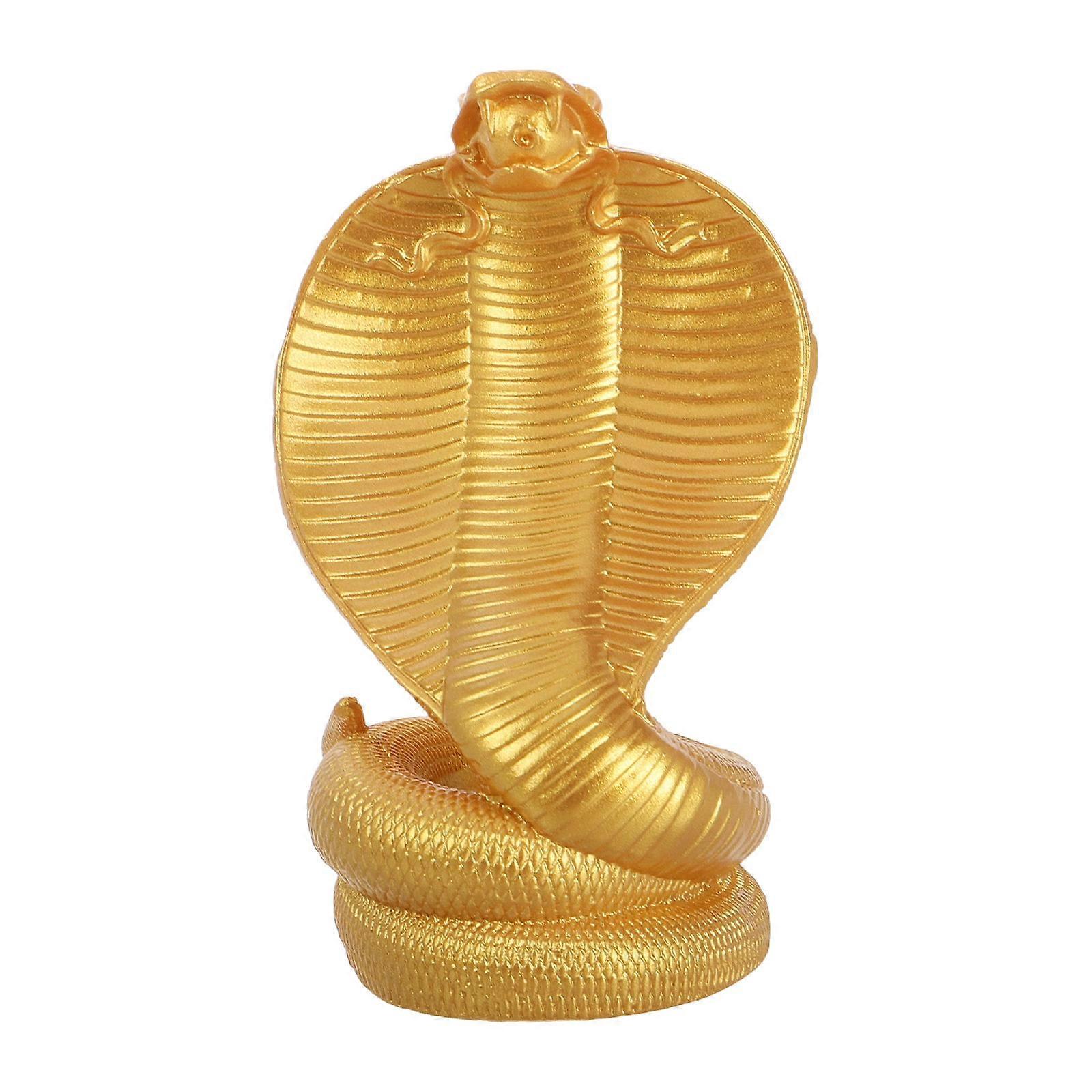 Chinese Snake Figurine Resin Miniature Statue Prosperity Symbol Office Desktop Ornaments 1Set