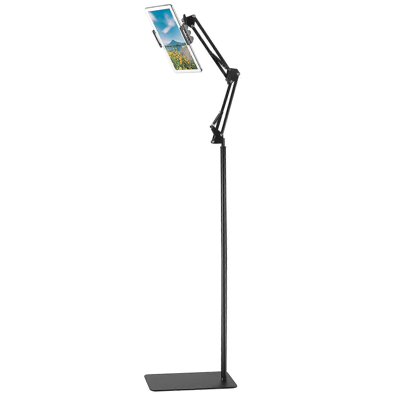 Adjustable Phone Stand Tablet Floor Stand Metal For General Users 1Set