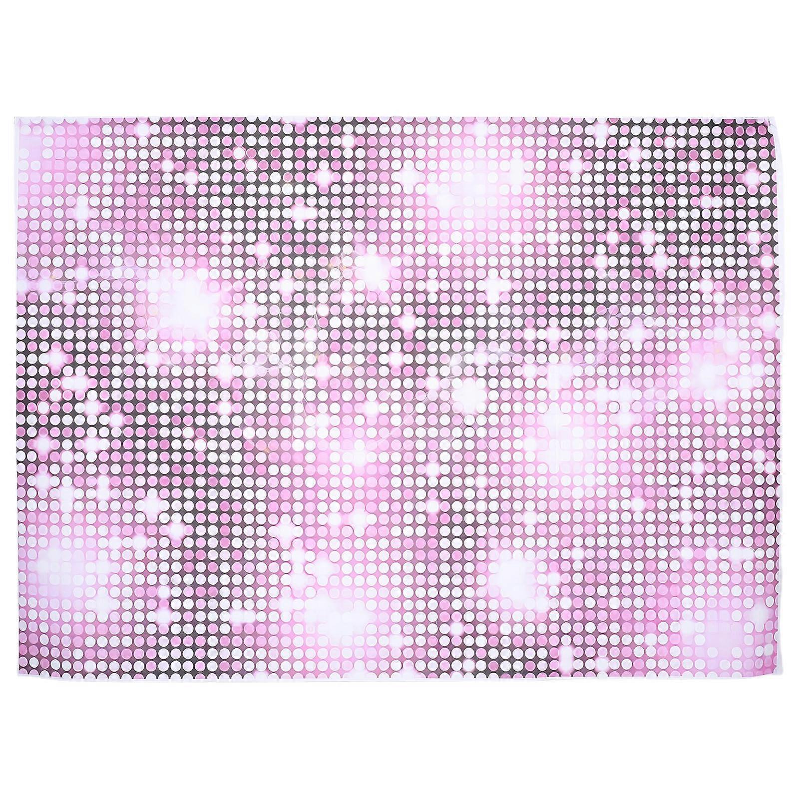 Happy Birthday Wall Decorations Sequin Backdrop Shimmering Rose Red Rectangular Disco Party Background 1Pcs