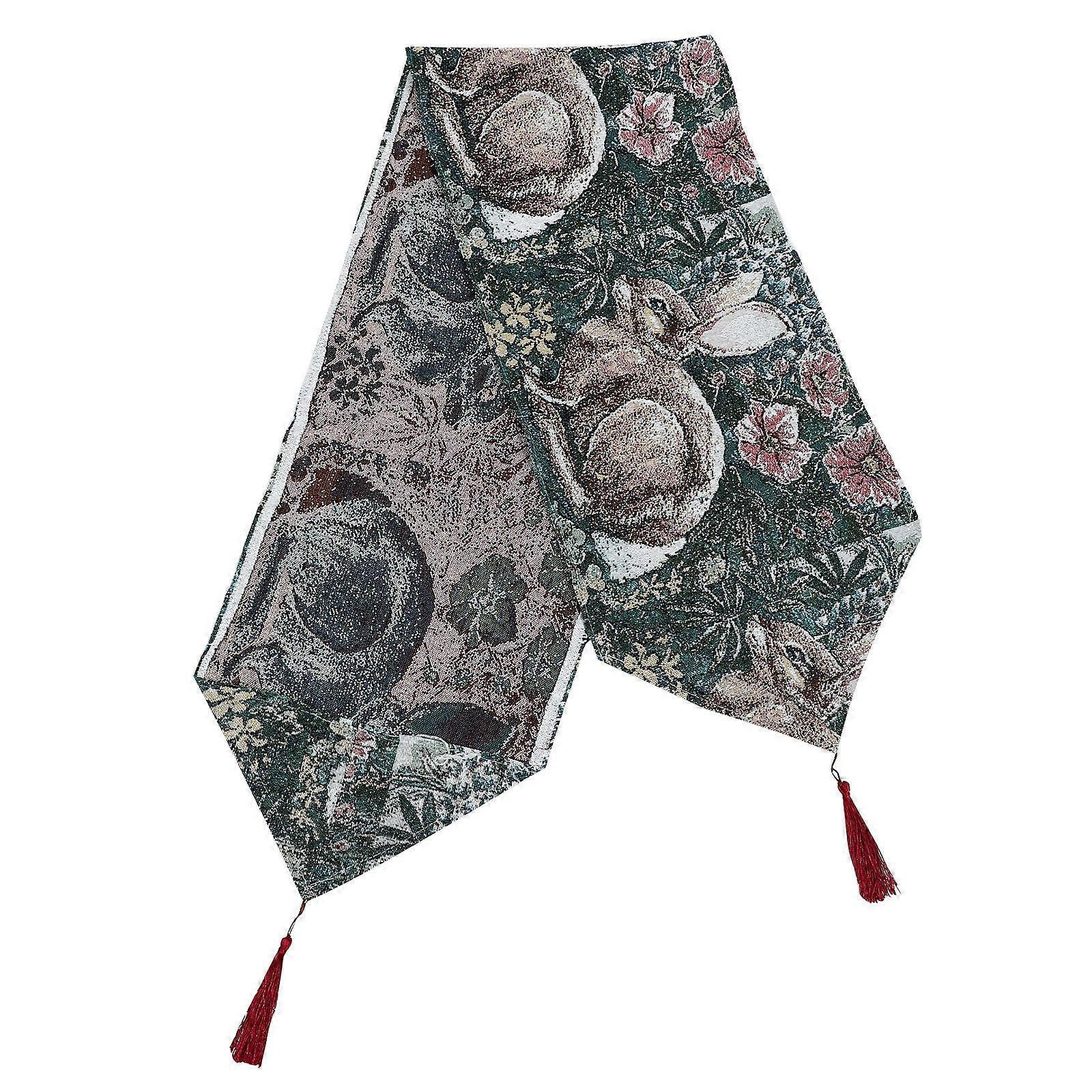 Reusable Party Decorations Easter Day Table Runner Rectangular Assorted Color 180x35cm Decoration 1Pcs