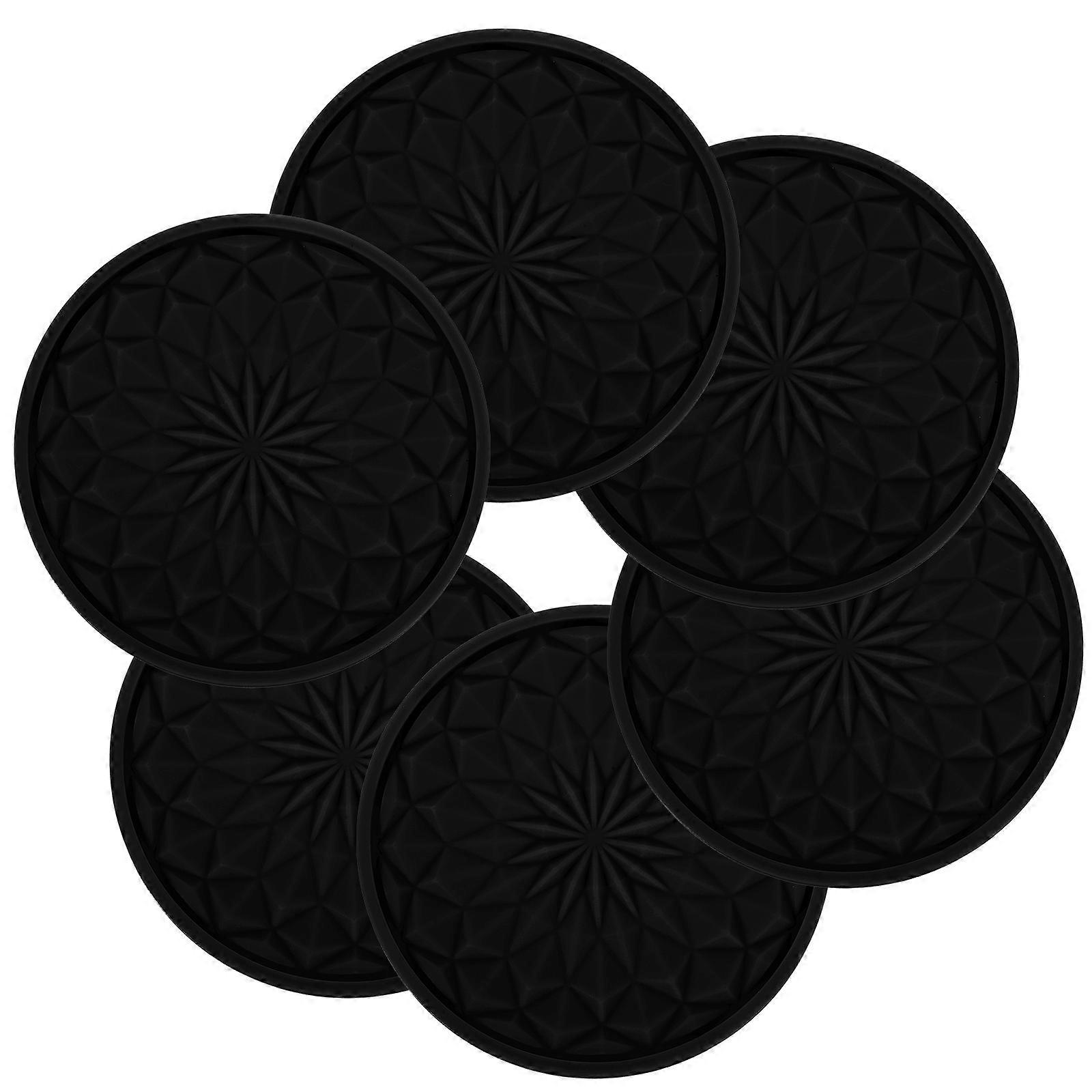 6pcs Non Slip Drink Coasters for Cup Holders – , Wear Resistant & Stylish for Daily Use
