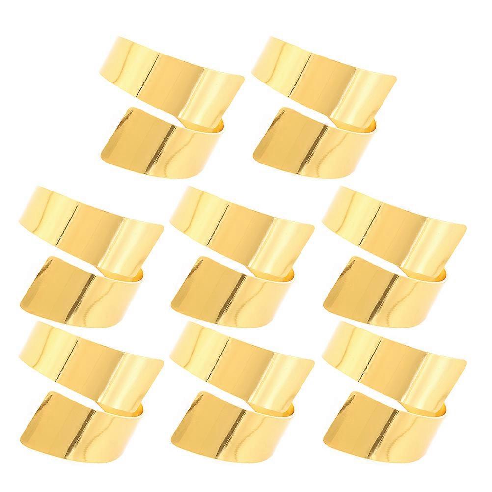 8PCS Alloy Napkin Rings for Elegant Table Decor – Delicate Serviette Buckles Suitable for Home, Hotel, and Restaurant Dining Settings