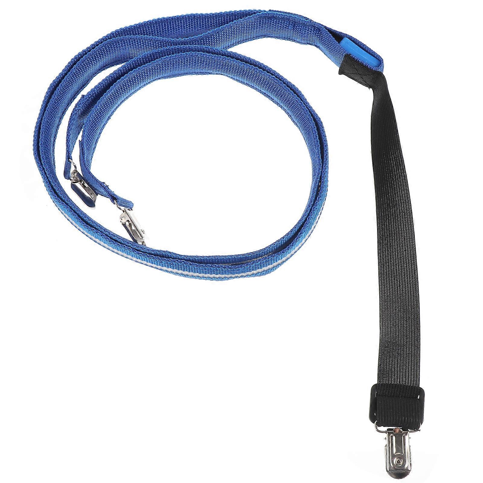 Glowing Braces Adjustable 360 Degrees Visibility Reflective Blue 85x3x0.5cm 1Set