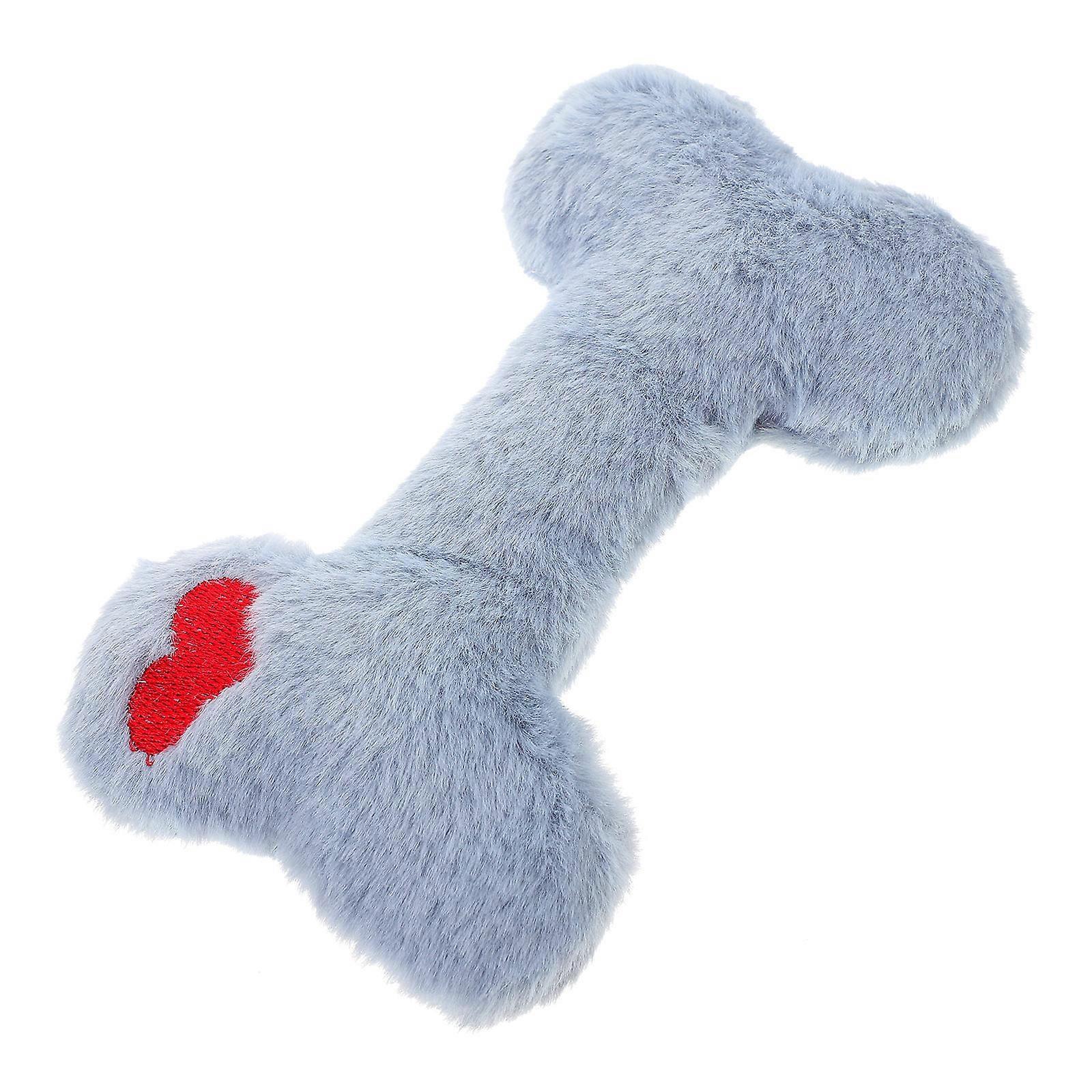 Dog Chewing Toys Interactive Play Biting Toy with Squeaker Cat Plush Shape Easy to Clean 1Pack