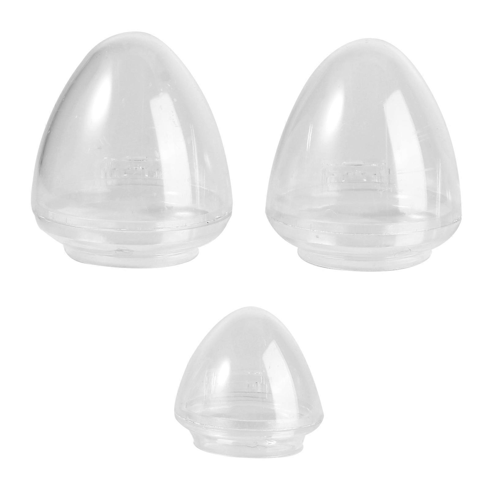 Transparent Plastic Pet Feeding Bowl for Cage with Easy Installation and Spatter Proof Design 3Pcs