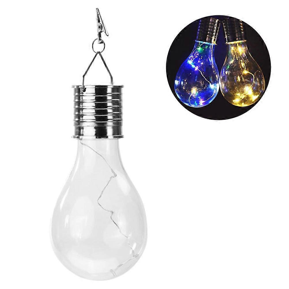Solar Hanging LED Light Bulb with Rotatable Transparent Shell, Energy Efficient, Easy Installation, Low Power Consumption for Outdoor Garden Camping