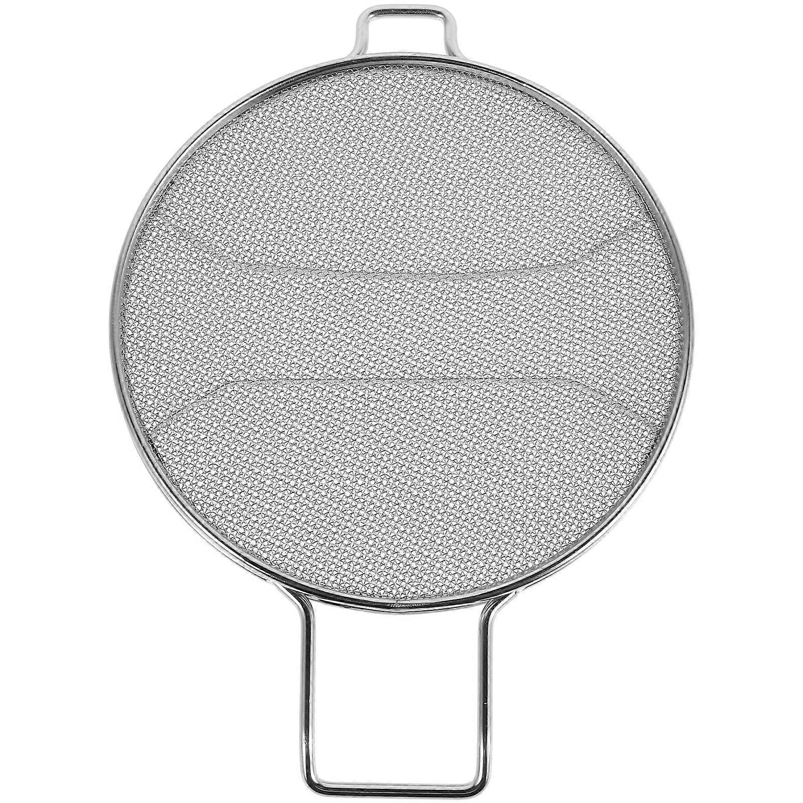 Stainless Steel Oil Splatter Screen for Frying Pans – Layered Design, Removable Splash Guard for Grilling, Easy Clean Mesh Protector for Home Cooking