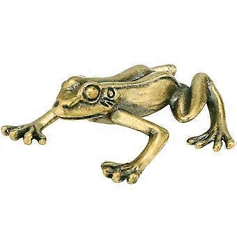The **Brass Frog Figurine** you're describing appears to be a charming and detailed decorative piece designed for both **home and office decor**.