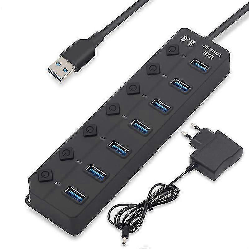 電力供給、USB 3.0ハブ、7充電ポート、USBデータハブ、スプリッター、ラップトップなど