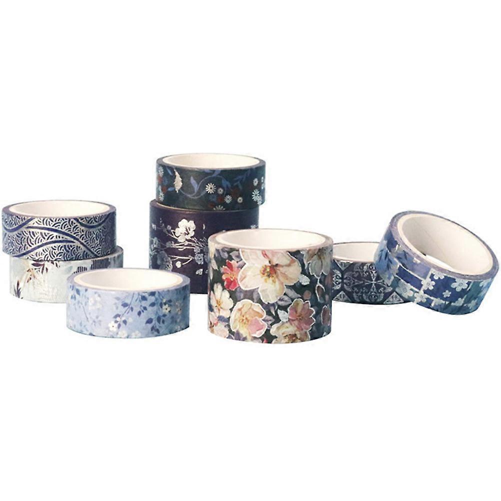 Japanese Stationery Washi Tapes Scrapbooking Decorative Craft Paper 400cm x 1.5cm 8 Rolls