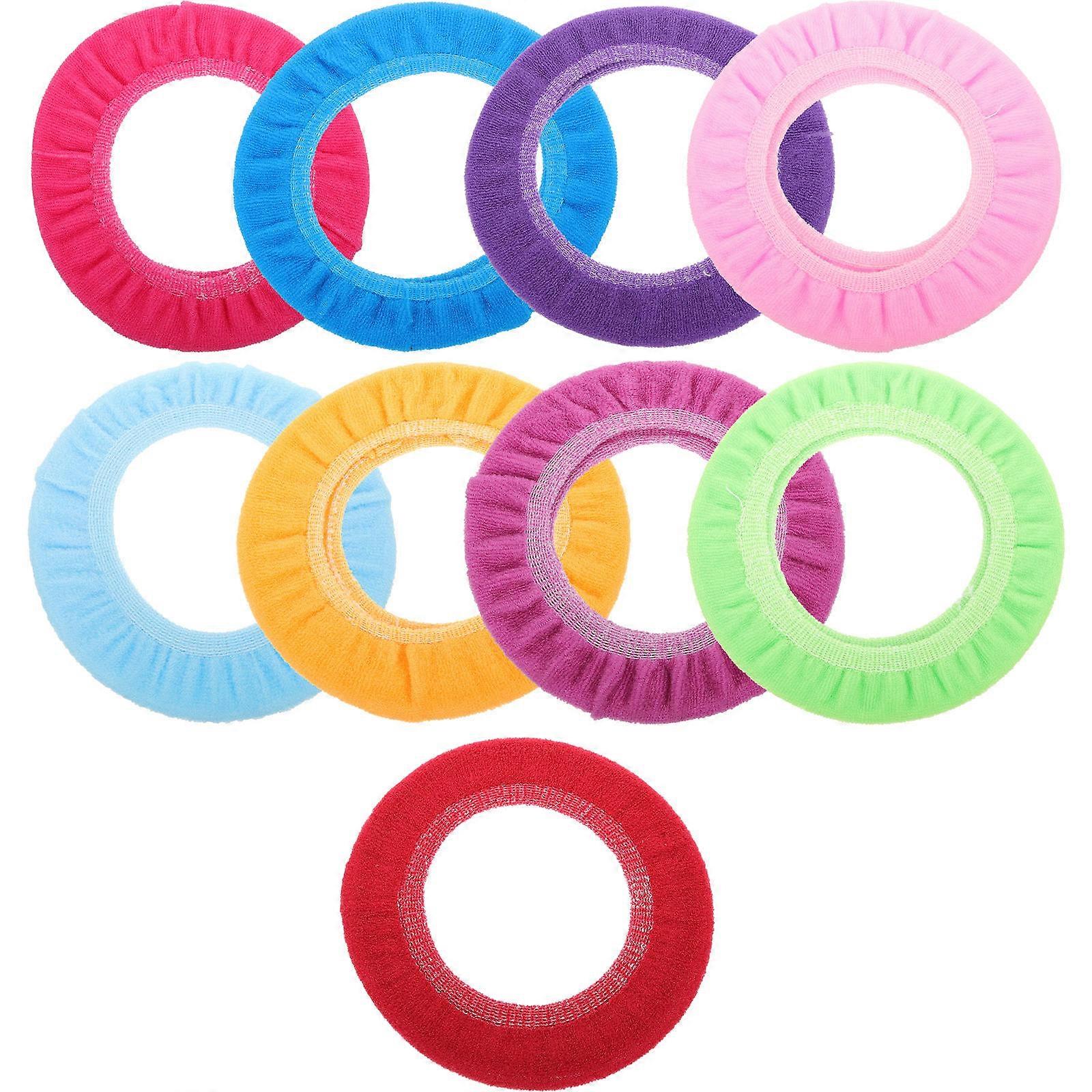 Toilet Seating Pad Washable Reusable Portable Circular Shape Polypropylene 18.00X18.00X1.00CM 9Pcs