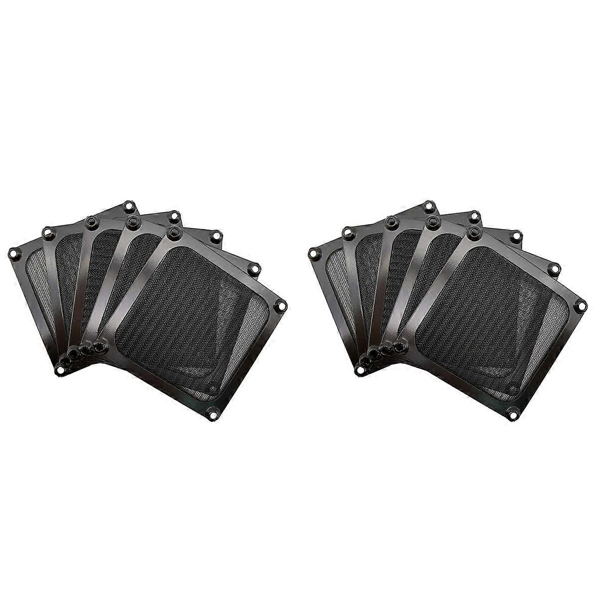 10 PCS Computer Fan Filter Grills Aluminum Dustproof Cover Dust Filter for PC Cooling Chassis Fans 9