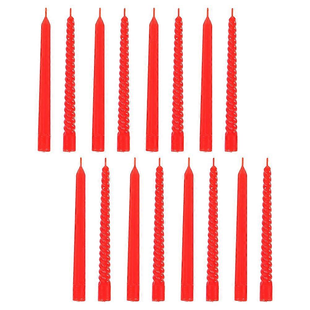 18pcs Realistic Miniature Candle Models for Dollhouse Decor Small Plastic Candles for Crafting and Mini House Scene Layouts
