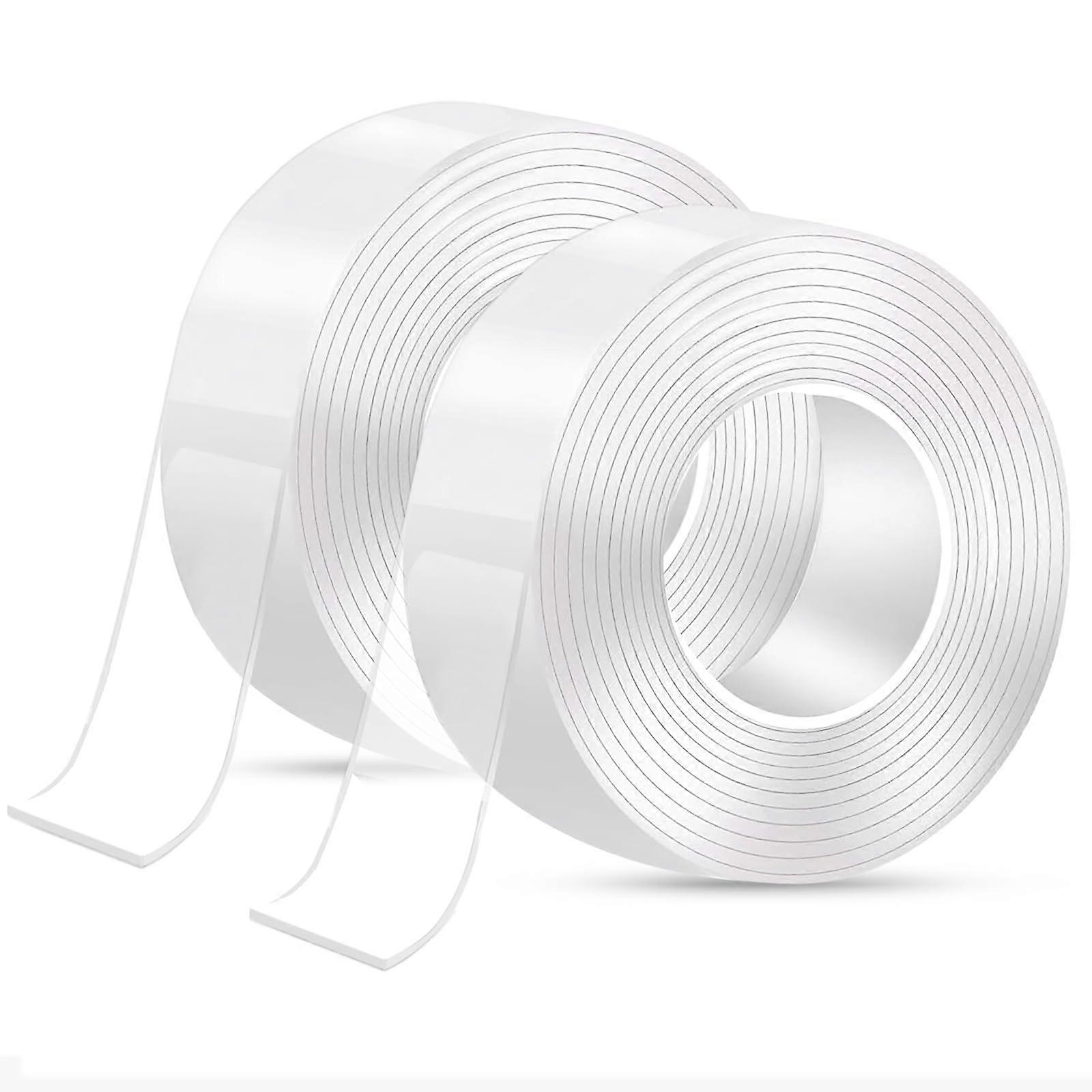 10 m DoubleSided Adhesive Tape, Extra Strong, Removable, Washable, Suitable for Photo Walls, Carpets, Offices, Kitchens etc.