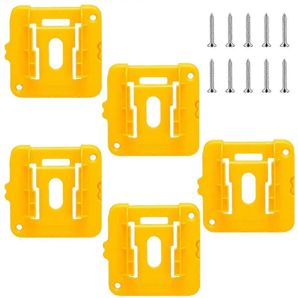 5Pcs Wall Mounted Battery Holder Tool Bracket Fixing for Professional Technician