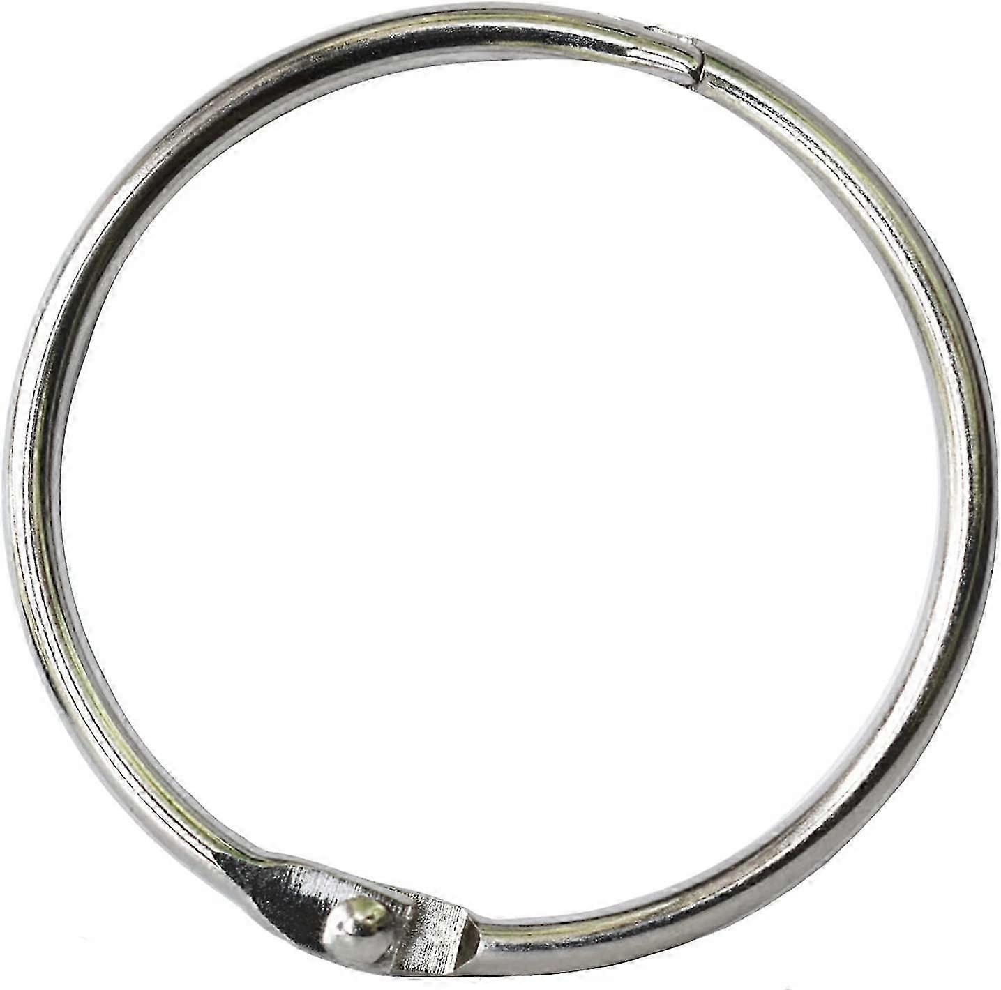 خواتم كتاب الموثق 2 "حلقات الموثق المكتبية (عبوة من 20) فضة مطلية بالنيكل