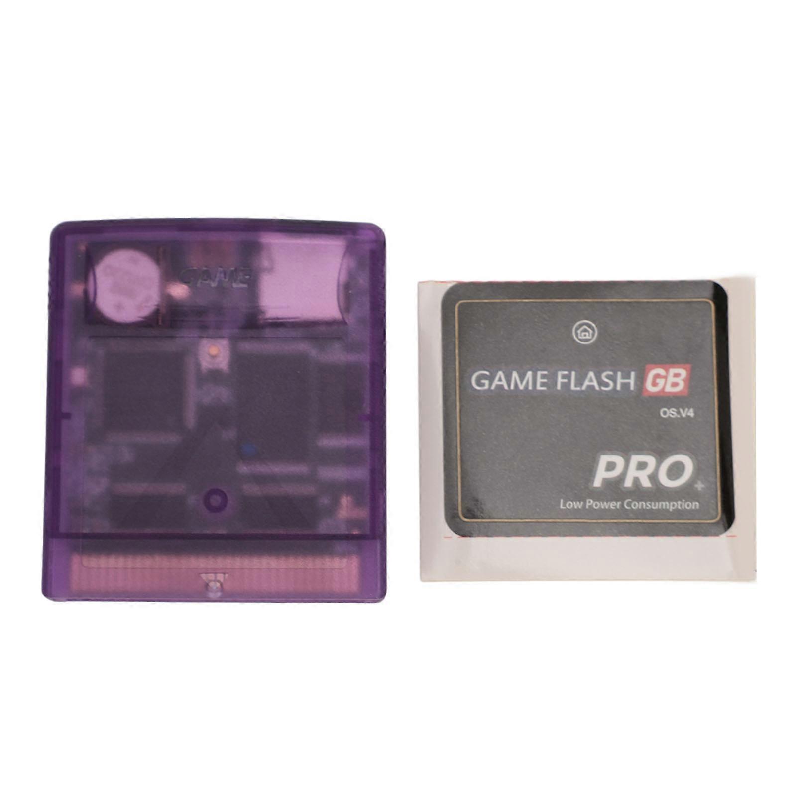 Flash Memory Card for Gameboy Color Professional 1000 in 1 8GB Game Video Cartridge Memory Card for Gameboy Advance SP Translucent Purple