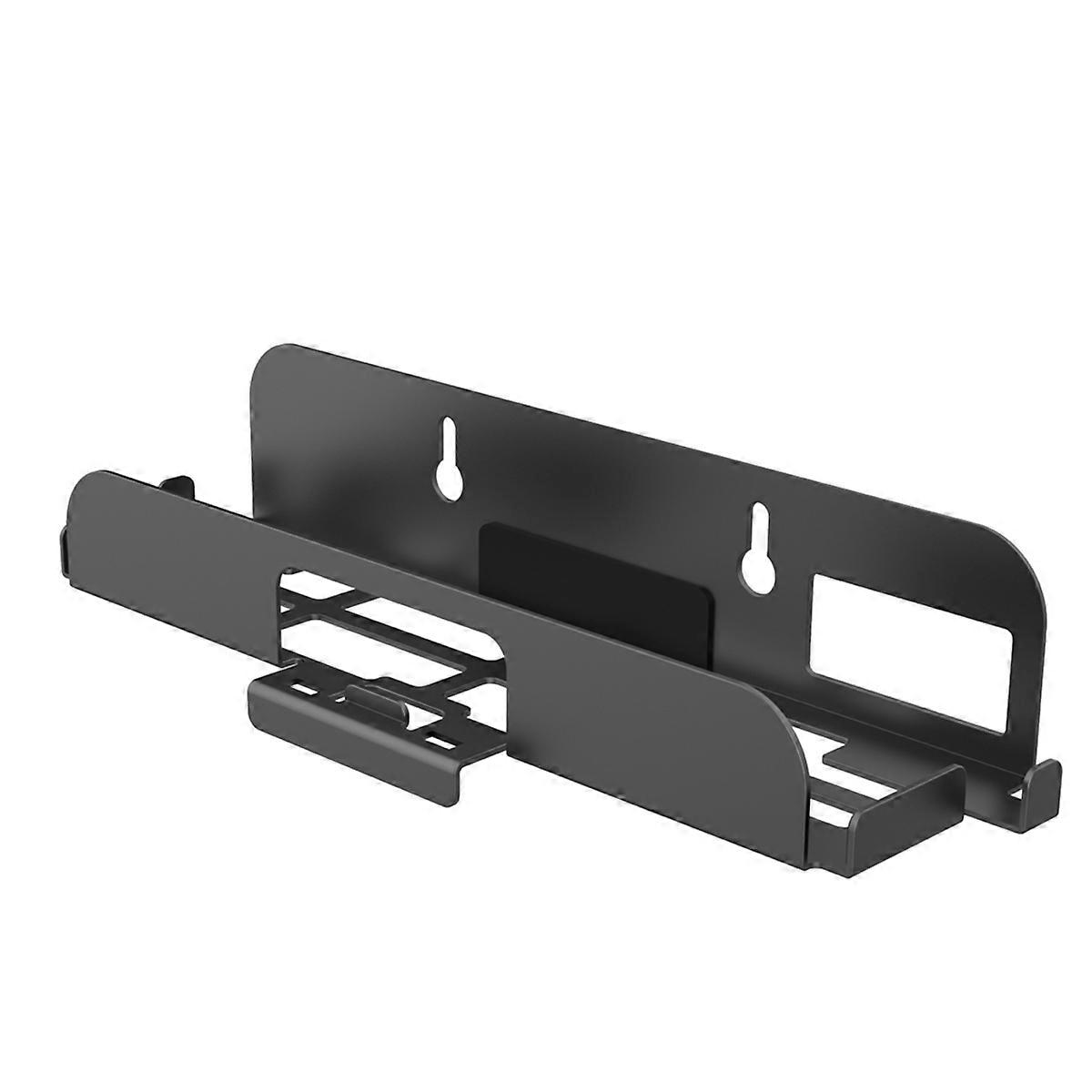 Wall Mounted Storage Rack for 2 Metal Host TV Box Wall Mount Holder Stand with Hook Support