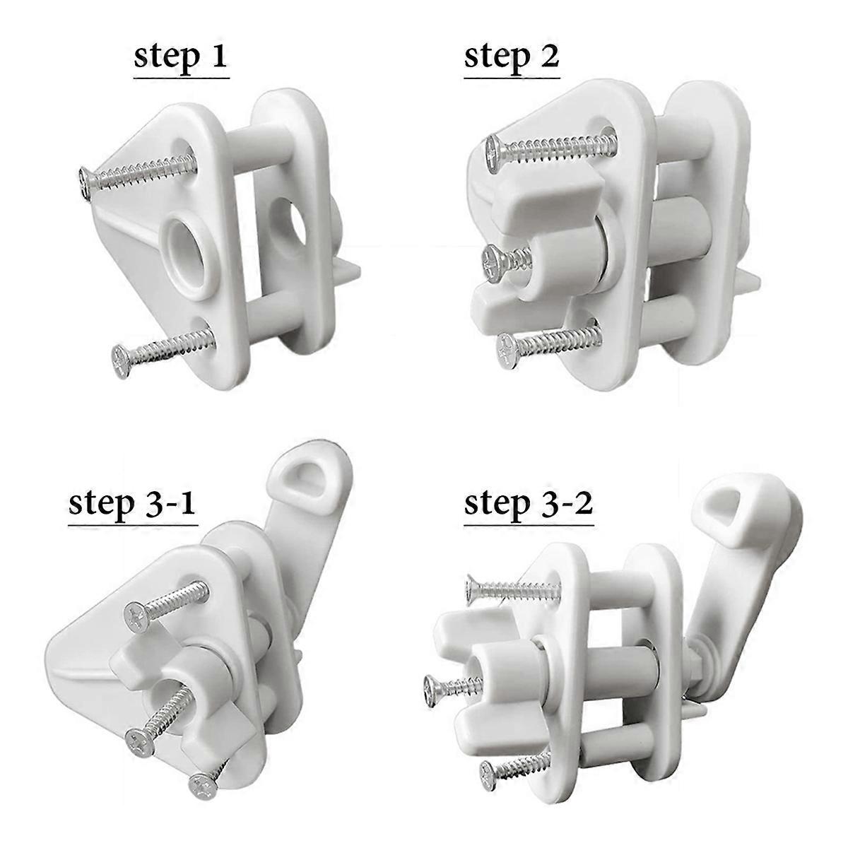 4Pcs Marine Pontoon Boat Replacement Door Latches,for Square Frames 1-1.25 Inch,for Left or Right Hi