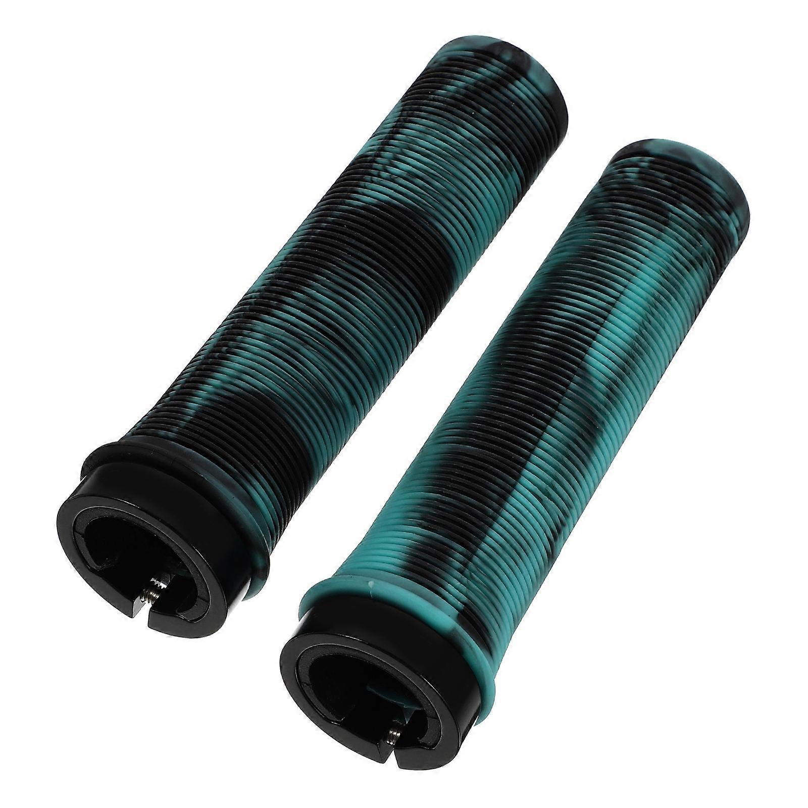 Comfortable Cycling Handlebar Covers for Bike Use with TPR Material 1 Pair Green