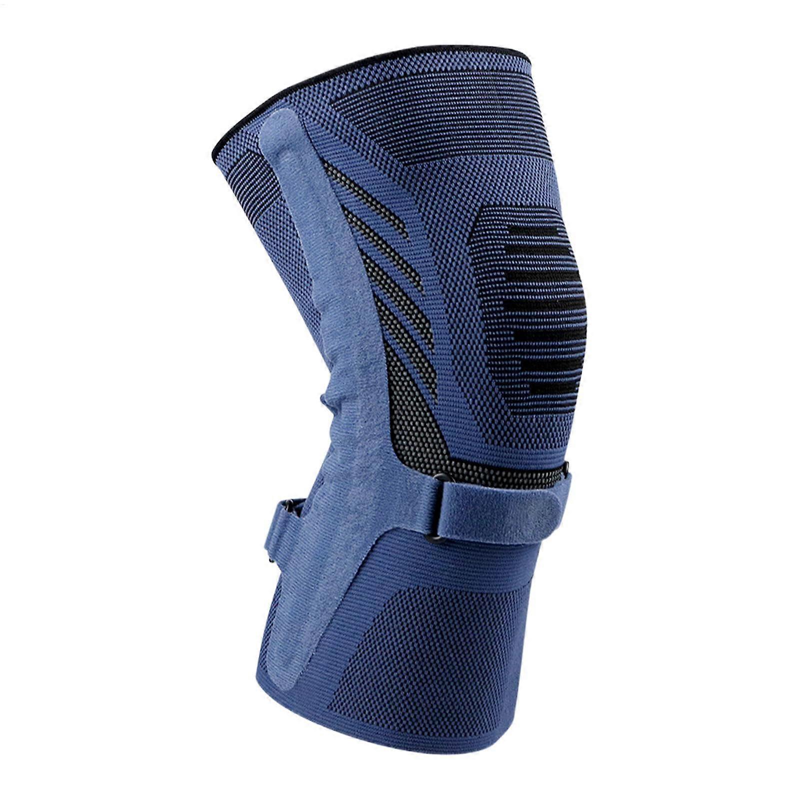 Running Knee Brace, Knee Support for Men, Soft Knee Protection, Breathable Compression Sleeves, AntiSlip, Knee Pads for Hiking, Volleyball, Dark Blue