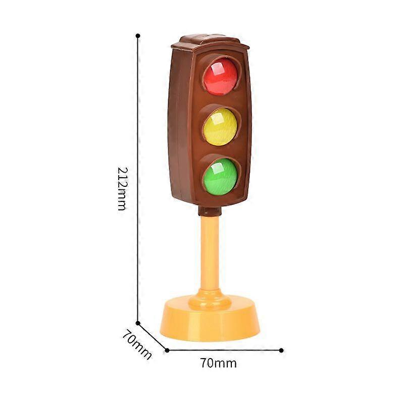 Realistic Signal Light Model: Simulation Traffic Lamp Toy With Lighting And Sounds - Role Play Mini Red/Yellow/Green Traffic Signal Lamp No Battery
