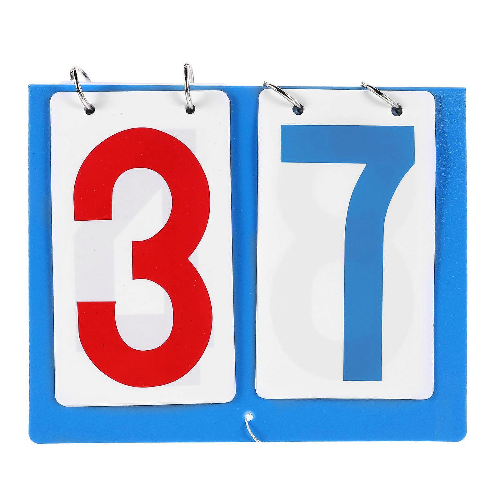 Portable Tabletop Scoreboard Flipper Durable Score Counter for Soccer, Basketball, Tennis, Badminton High Visibility Tracking for Sports