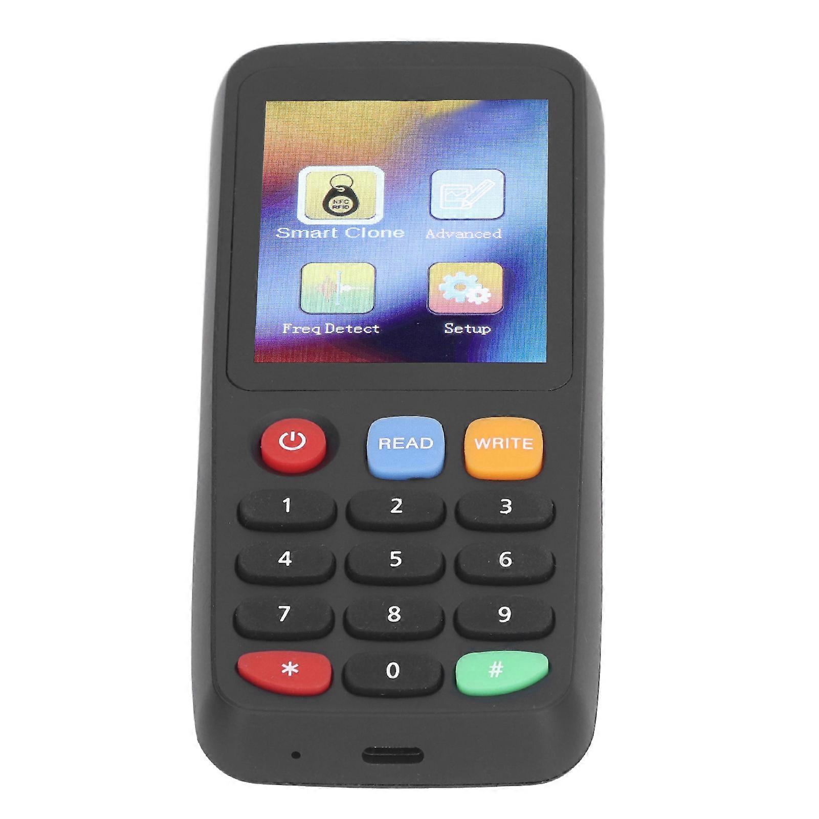 NFC Card Copier Writer ID IC Elevator Card Reader Duplicator for Access Control System Built in Battery 5 UID Buckles 5 UID Cards
