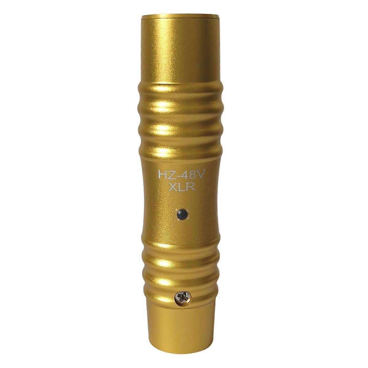 Microphone Dynamic Preamplifier Phantom Power Adapter for Condenser Mic 48V XLR Mic Adapter 3.5mm