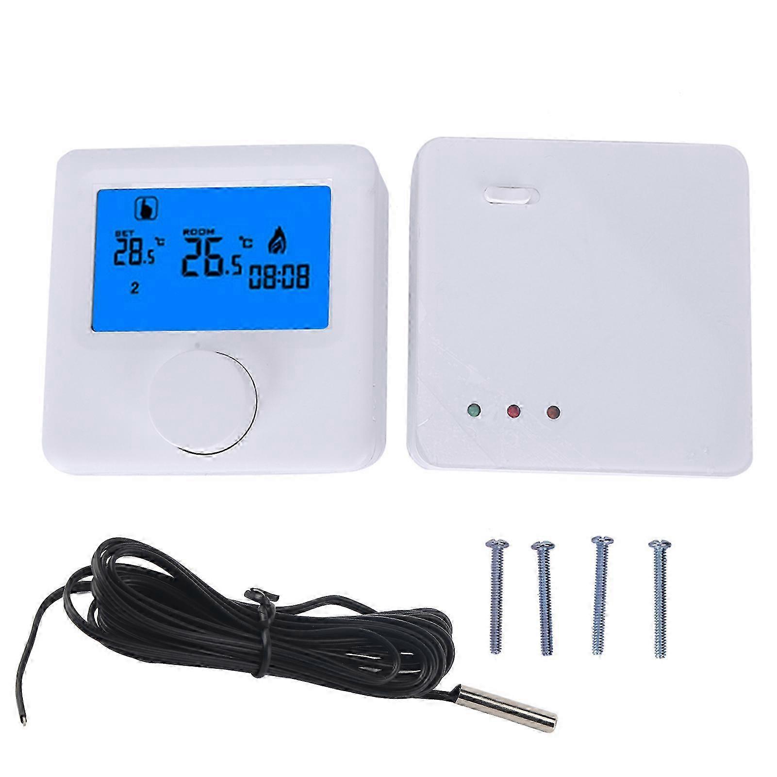Digital LCD RF Wireless Heating Thermostat Temperature Controller for Electric Heating Systems