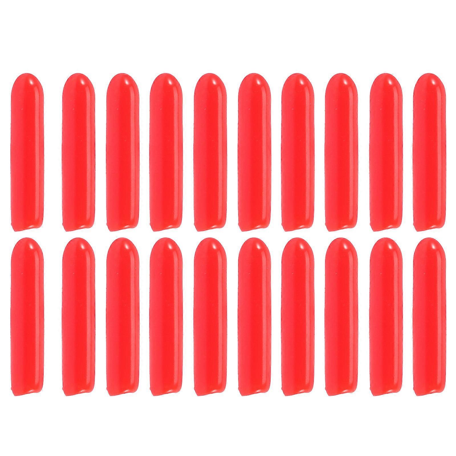 Furniture Finishing Plug Screw Cover Caps Round 2mm Red For Yard Decoration Protection From Corrosion 200Pcs