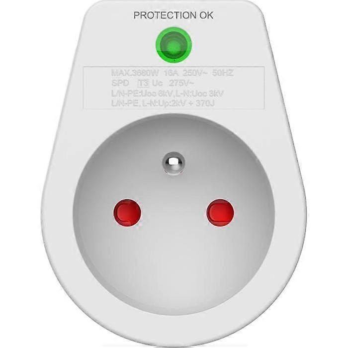 Parasurtenseur 1 prise 3J0J EU Blanc